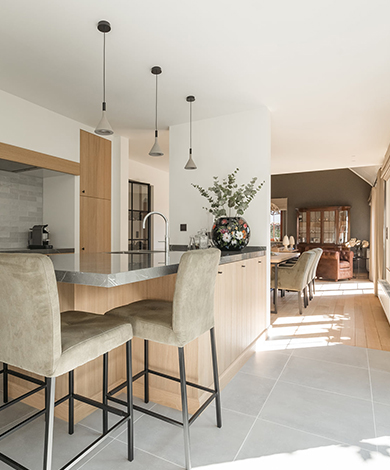 Inrichting landelijk interieur